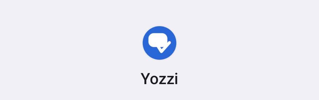 Android のホーム画面ランチャーにある Yozzi のアプリアイコン